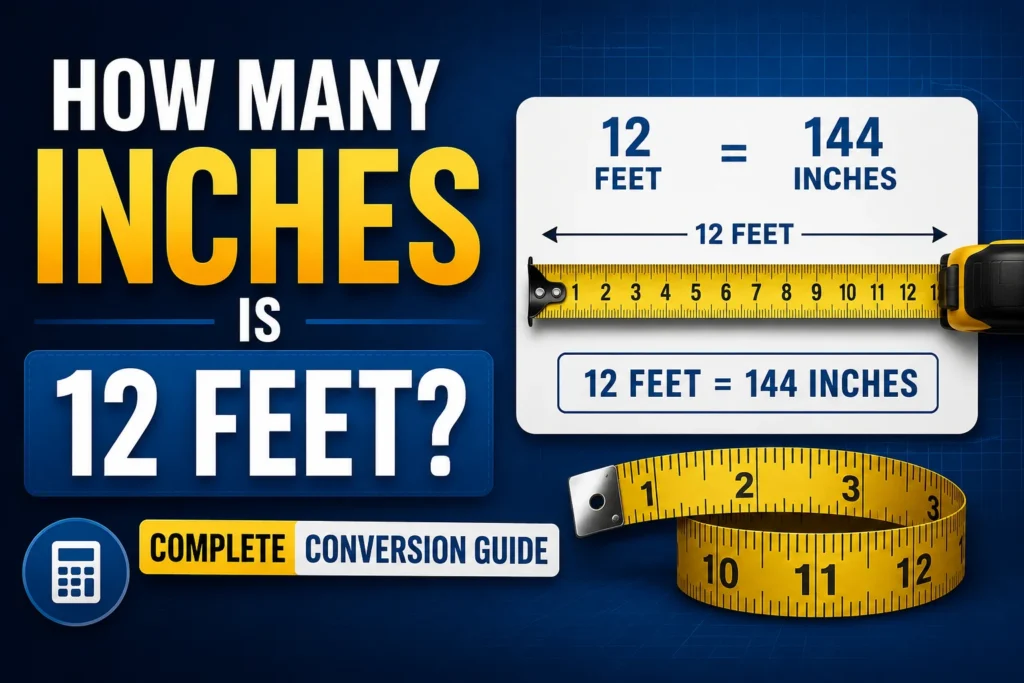 How Many Inches Is 12 Feet