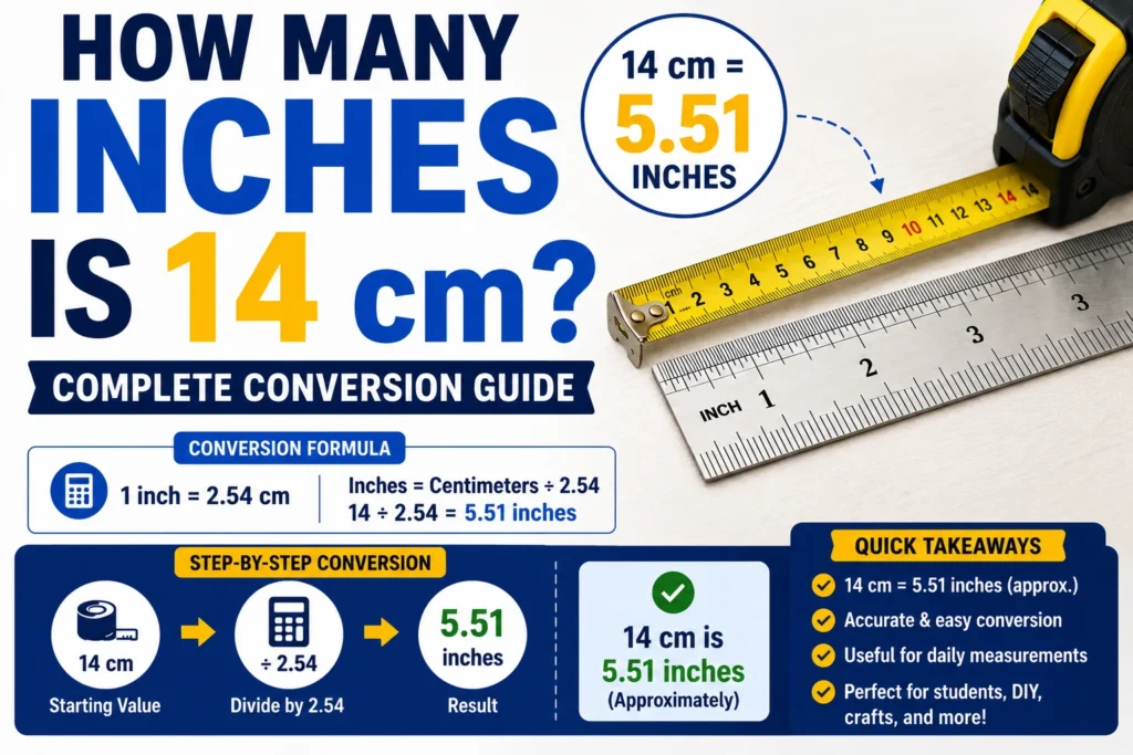 How Many Inches Is 14 cm