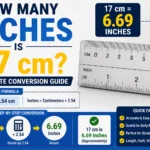How Many Inches Is 17 cm