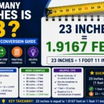 How Many Inches Is 23