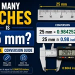 How Many Inches Is 25 mm