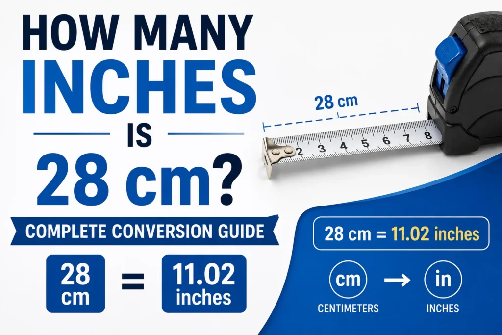 How Many Inches Is 28 cm