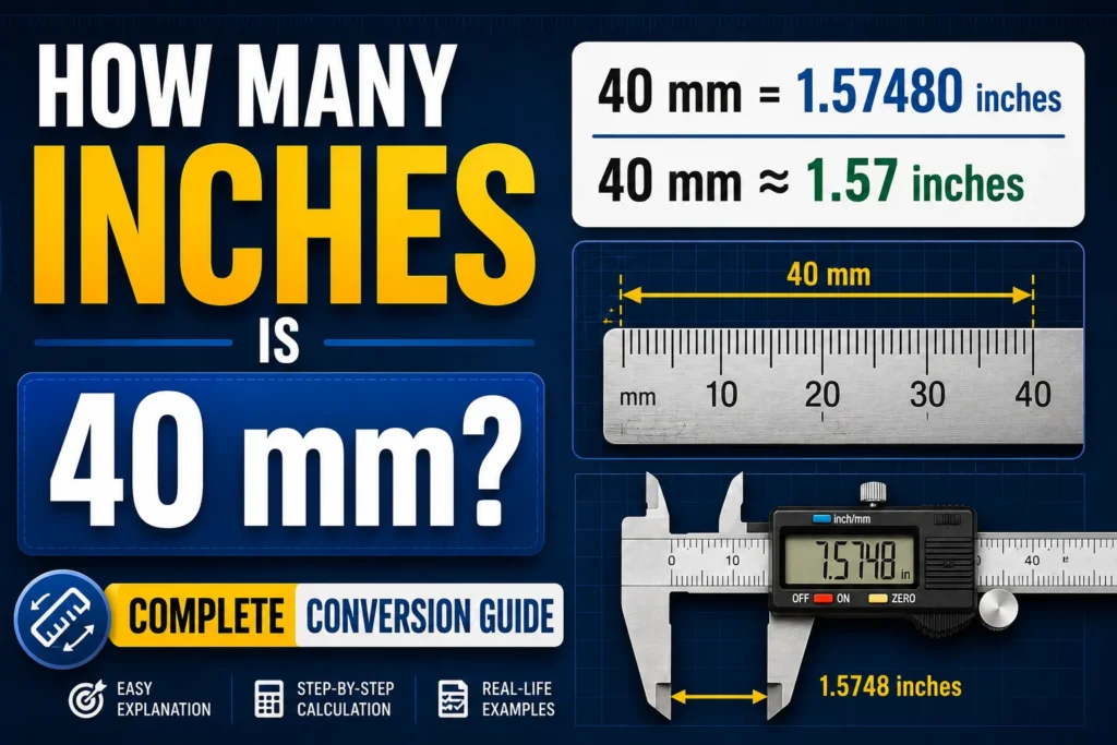 How Many Inches Is 40 mm