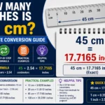 How Many Inches Is 45 cm
