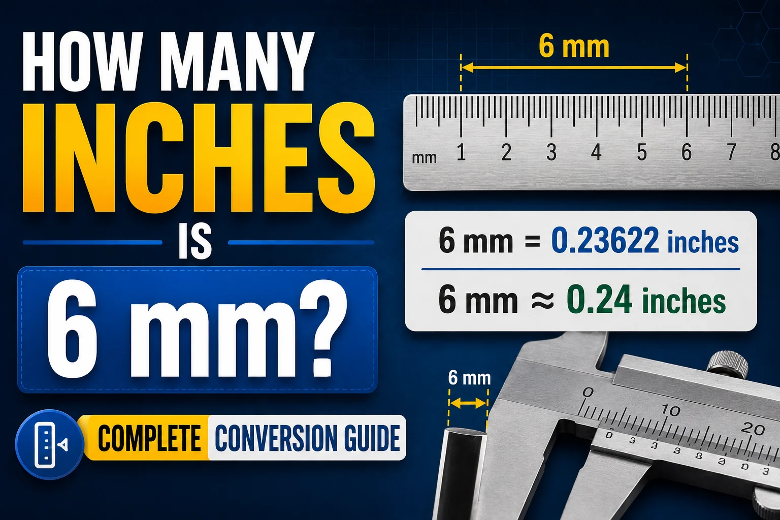 How Many Inches Is 6 mm