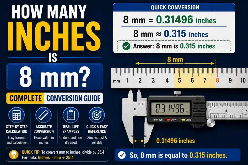 How Many Inches Is 8 mm
