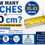 How Many Inches Is 90 cm
