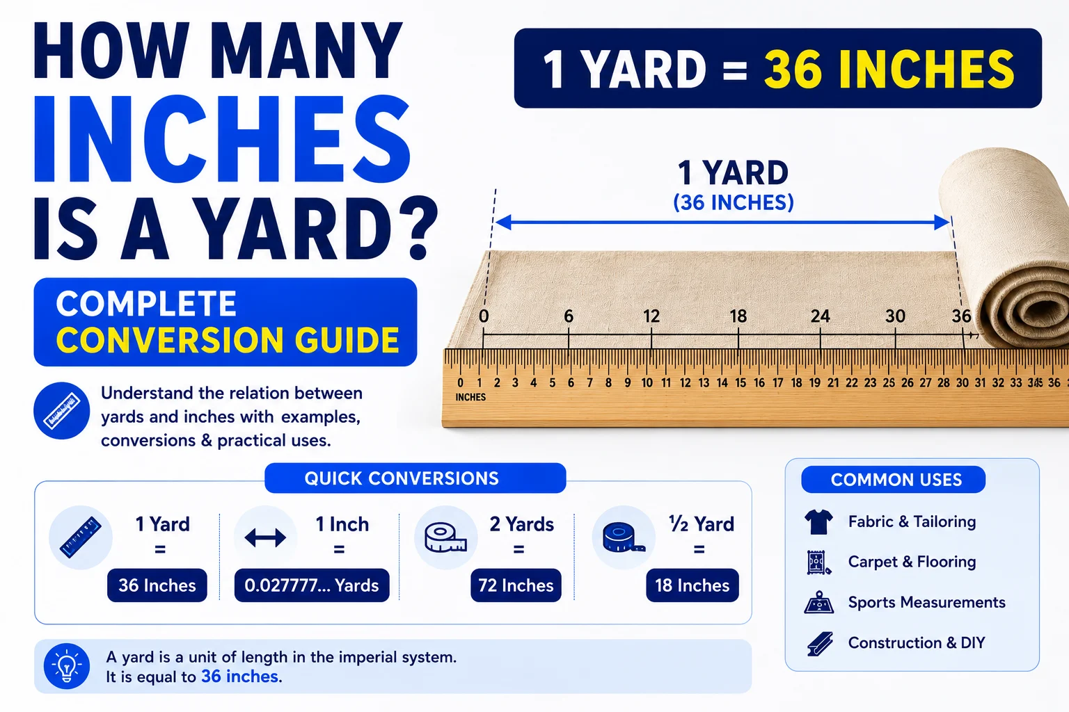 How Many Inches Is a Yard