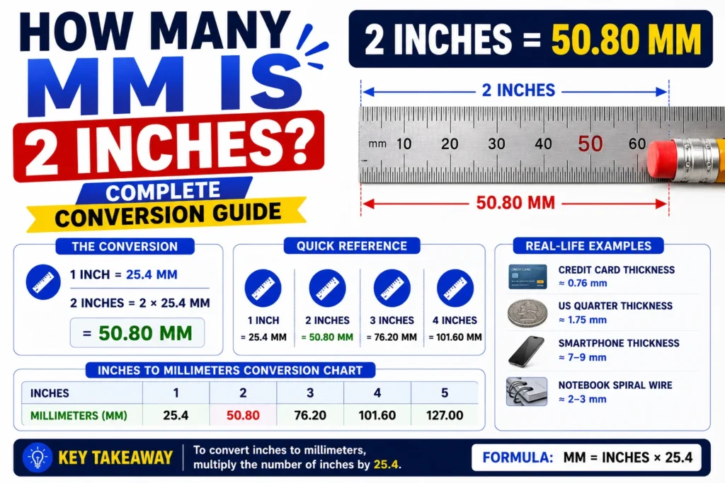 How Many MM Is 2 Inches
