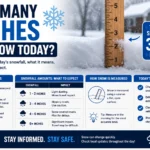 How Many Inches of Snow Today
