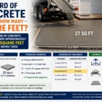 1 yard of concrete covers how many square feet