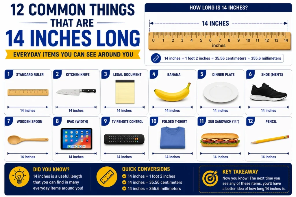 12 Common Things That Are 14 Inches Long