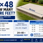 24×48 Is How Many Square Feet