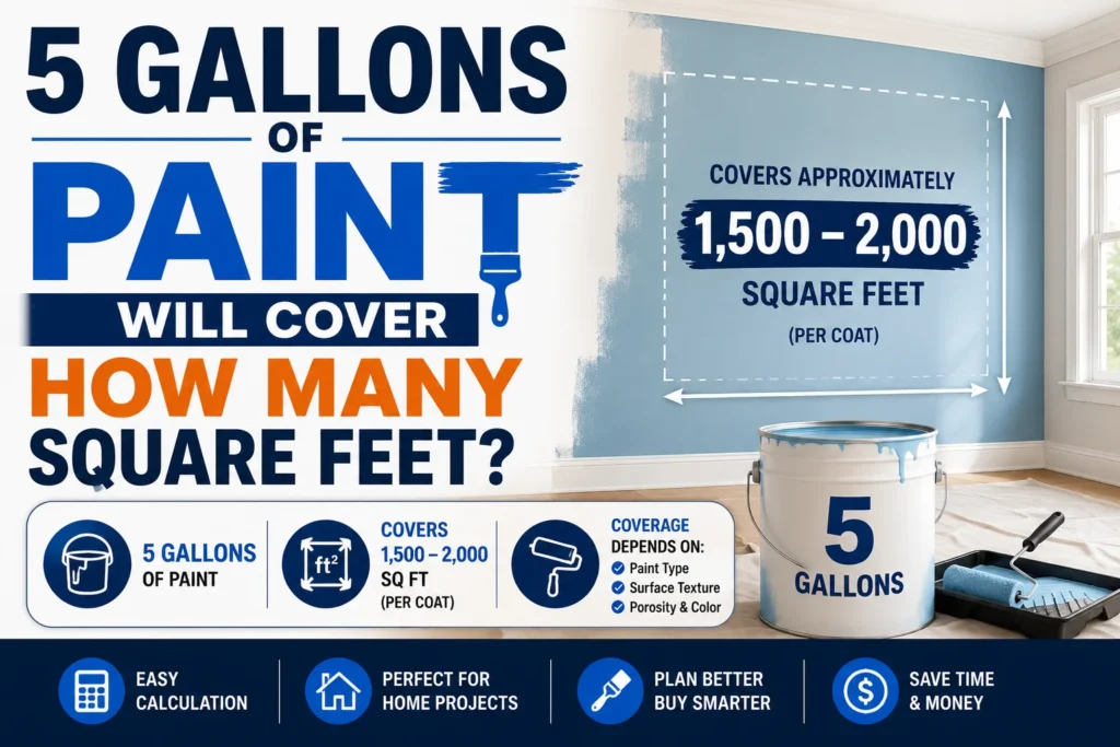 5 Gallons of Paint Will Cover How Many Square Feet