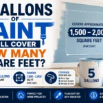5 Gallons of Paint Will Cover How Many Square Feet