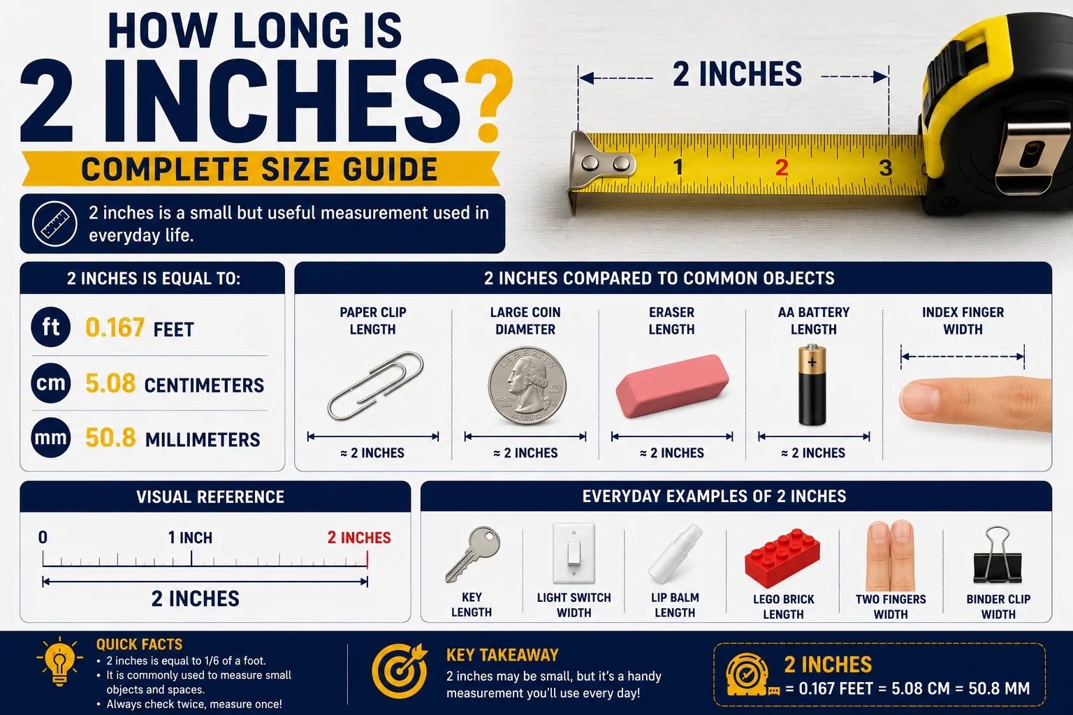 How Long Is 2 Inches