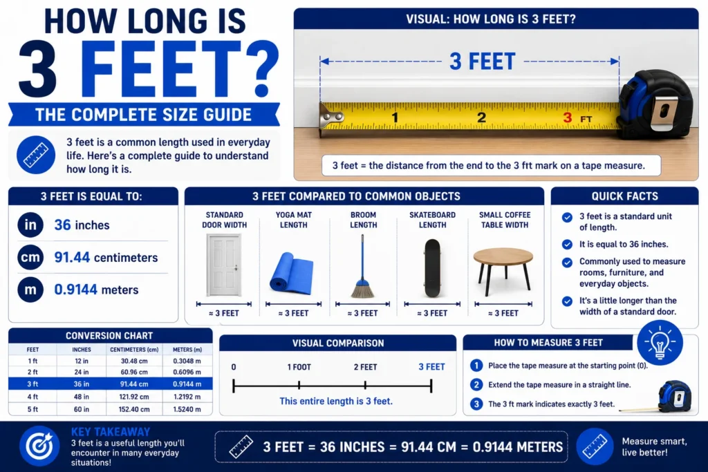 How Long Is 3 Feet