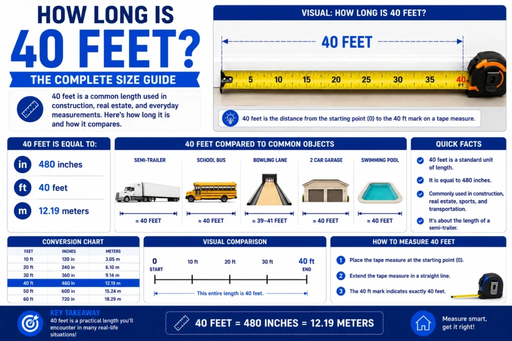 How Long Is 40 Feet