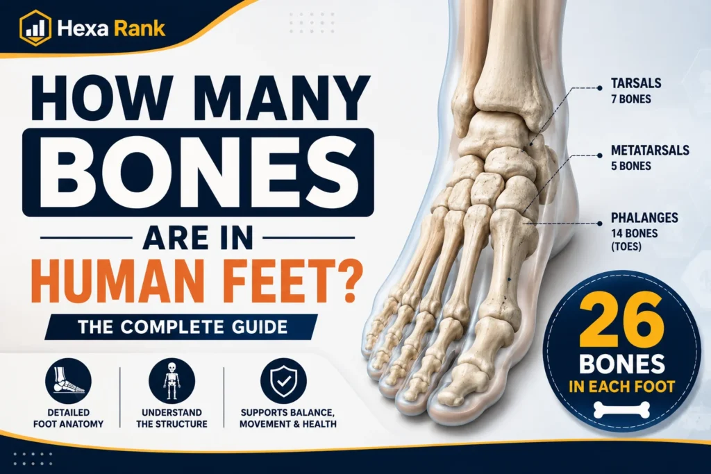 How Many Bones Are in Human Feet
