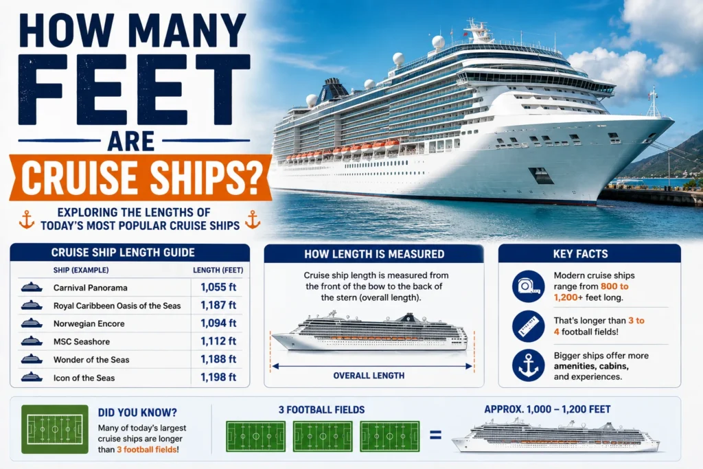 How Many Feet Are Cruise Ships