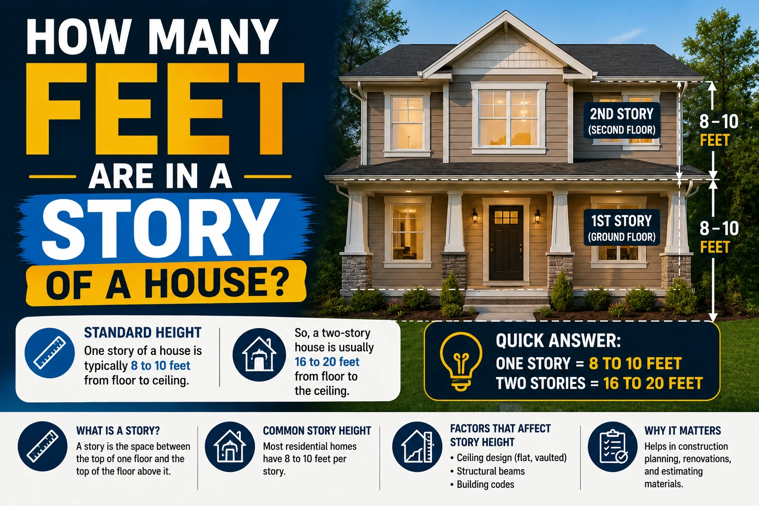 How Many Feet Are in a Story of a House
