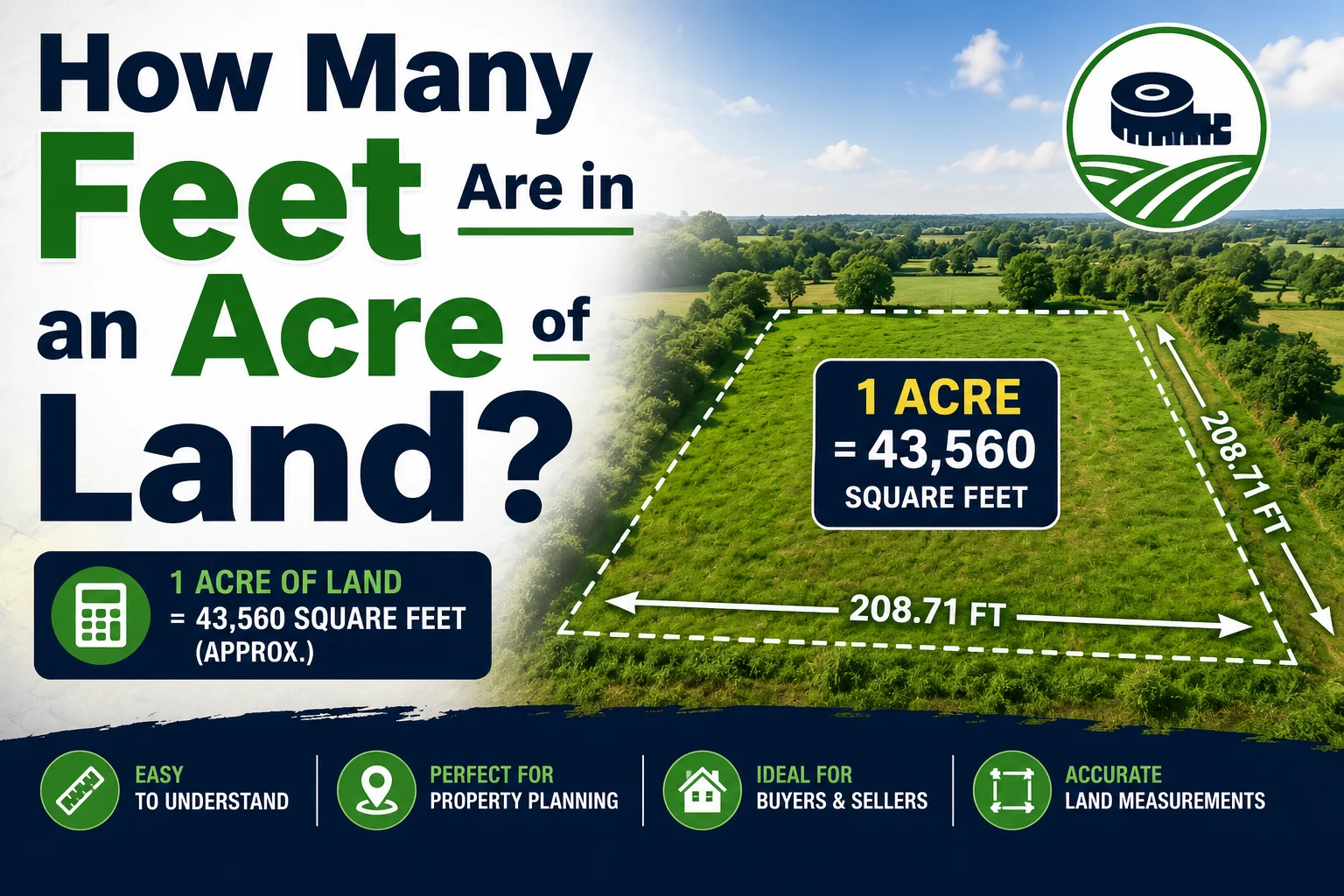 How Many Feet Are in an Acre of Land