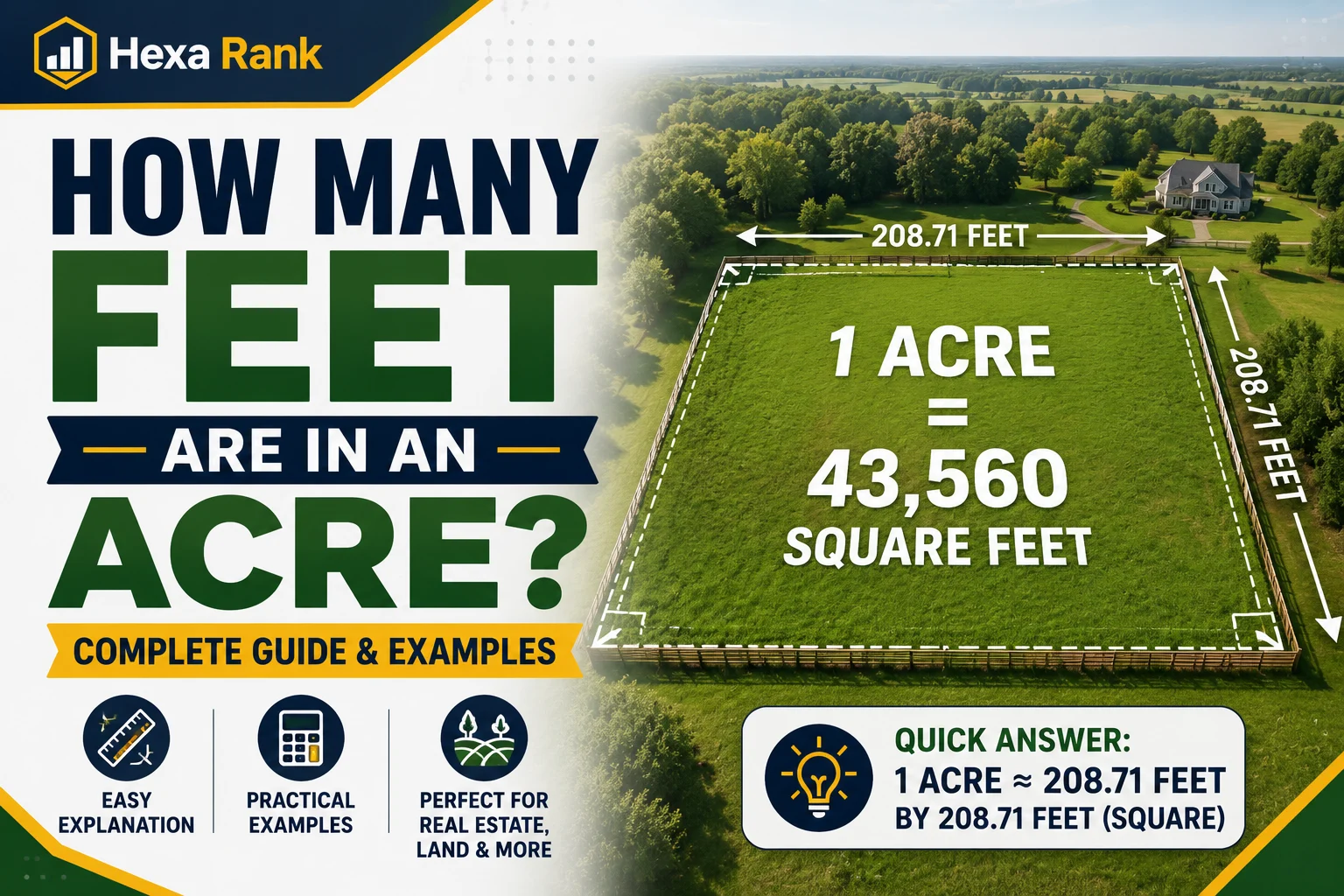 How Many Feet Are in an Acre