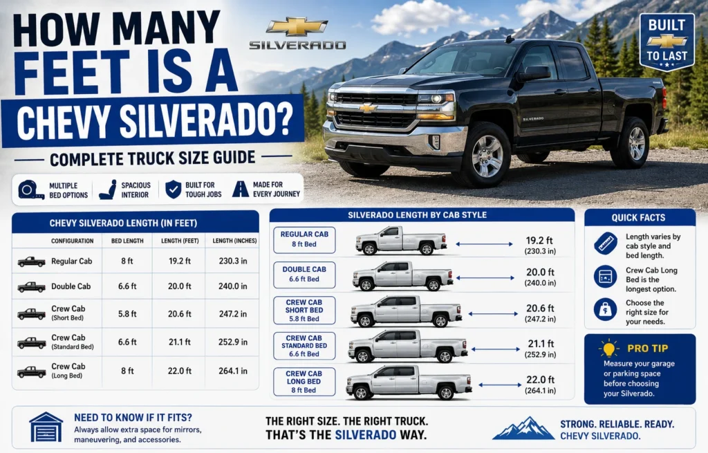 How Many Feet Is a Chevy Silverado