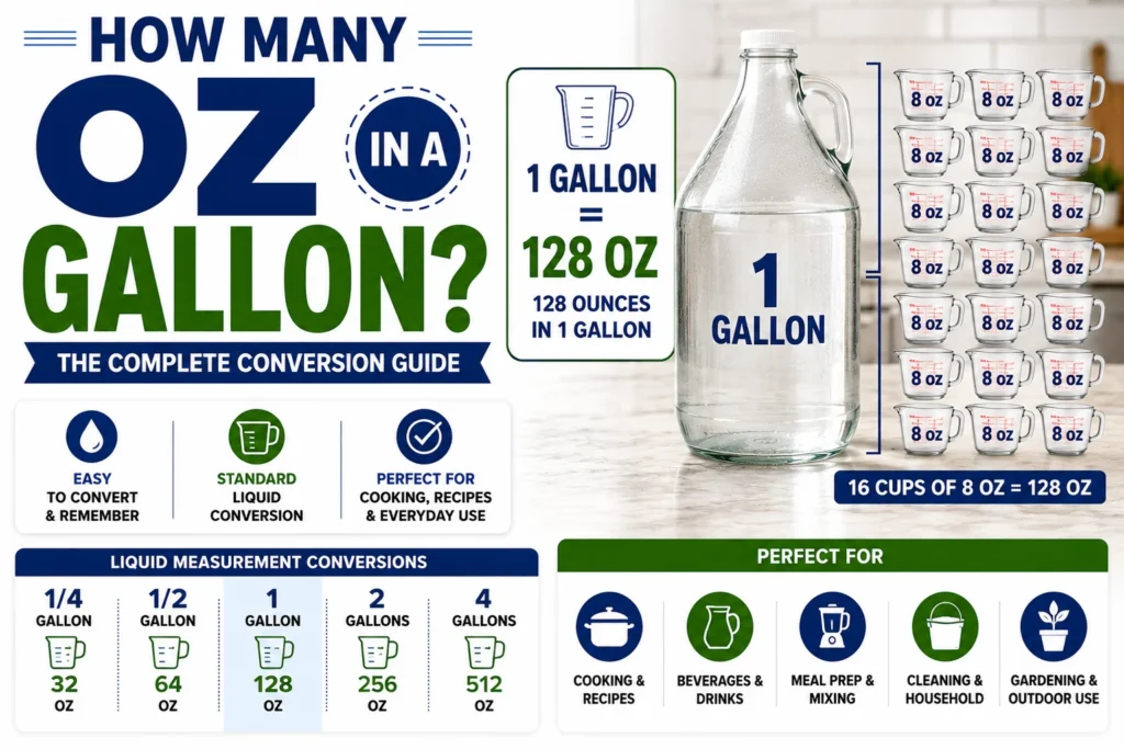 How Many Oz in a Gallon