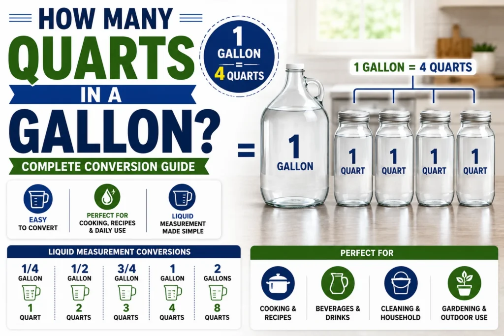 How Many Quarts in a Gallon