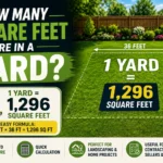 How Many Square Feet Are in a Yard