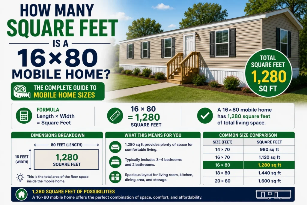 How Many Square Feet Is a 16×80 Mobile Home