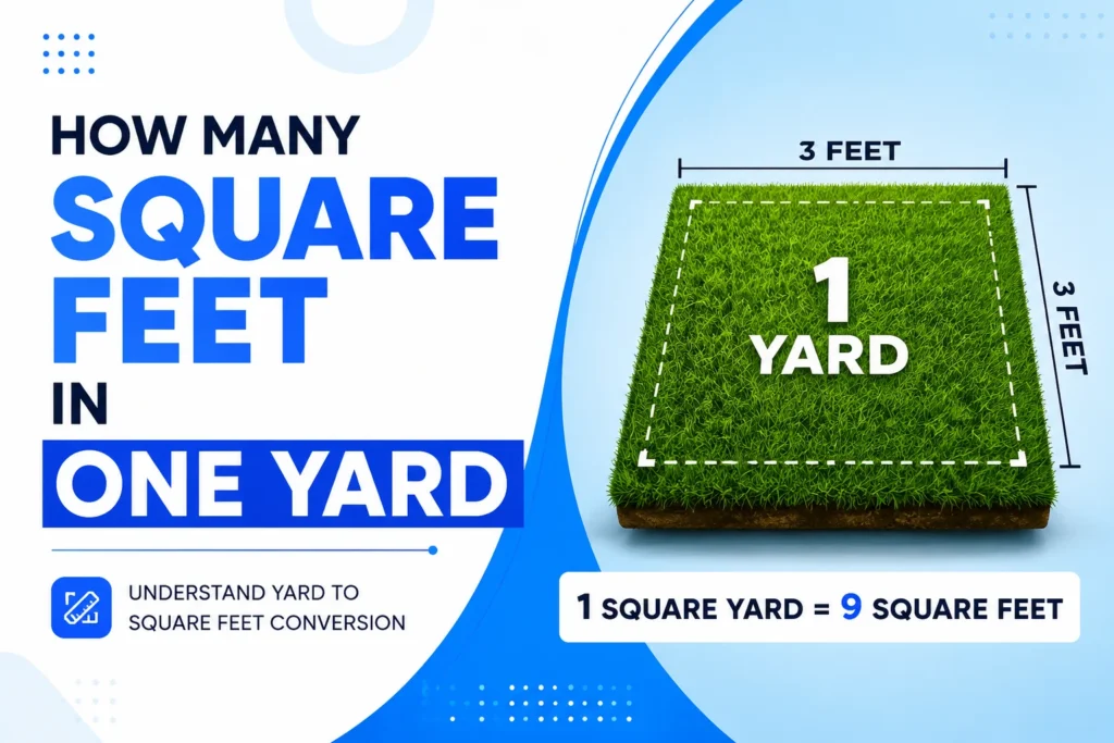 How Many Square Feet in One Yard