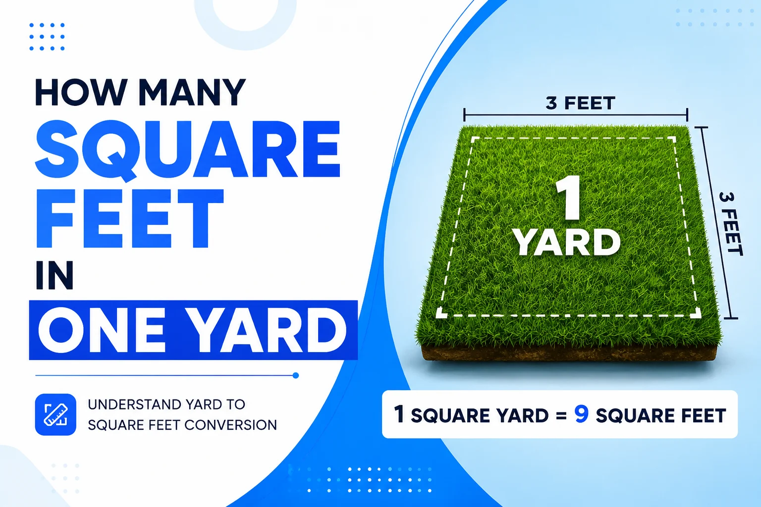 How Many Square Feet in One Yard