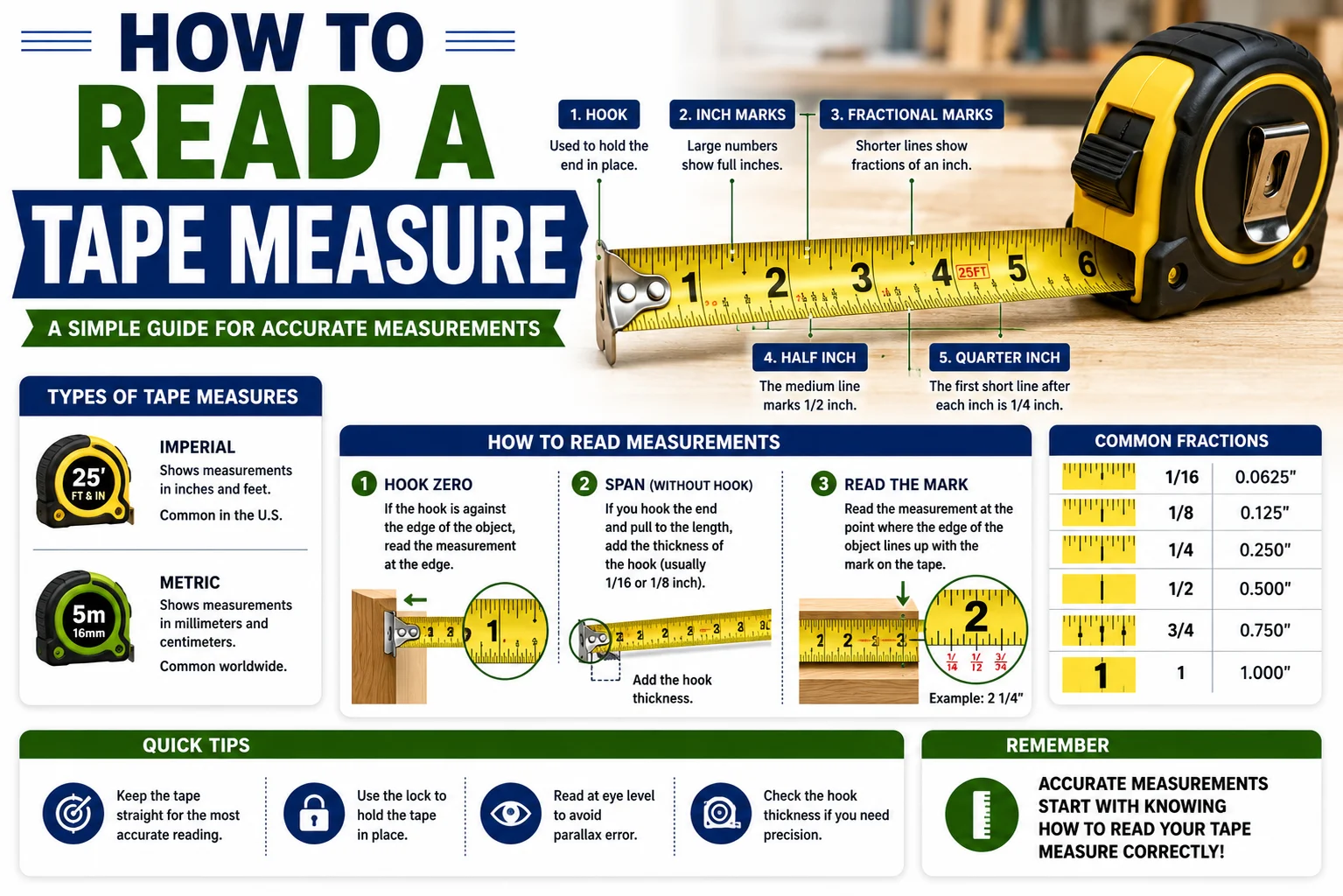 How to Read a Tape Measure