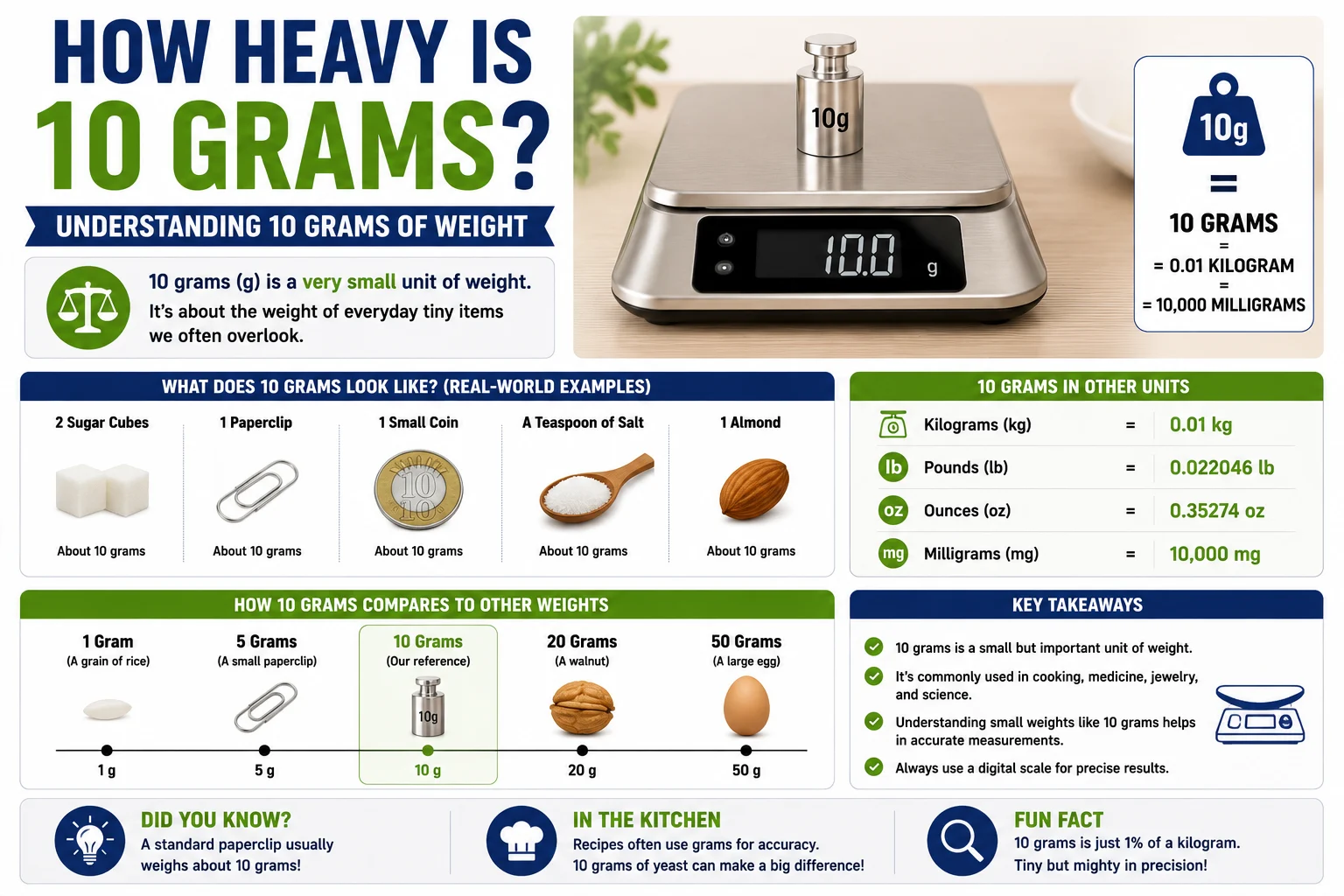 how heavy is 10 grams
