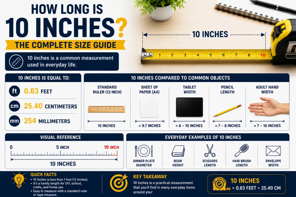 how long is 10 inches