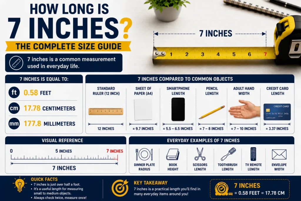 how long is 7 inches