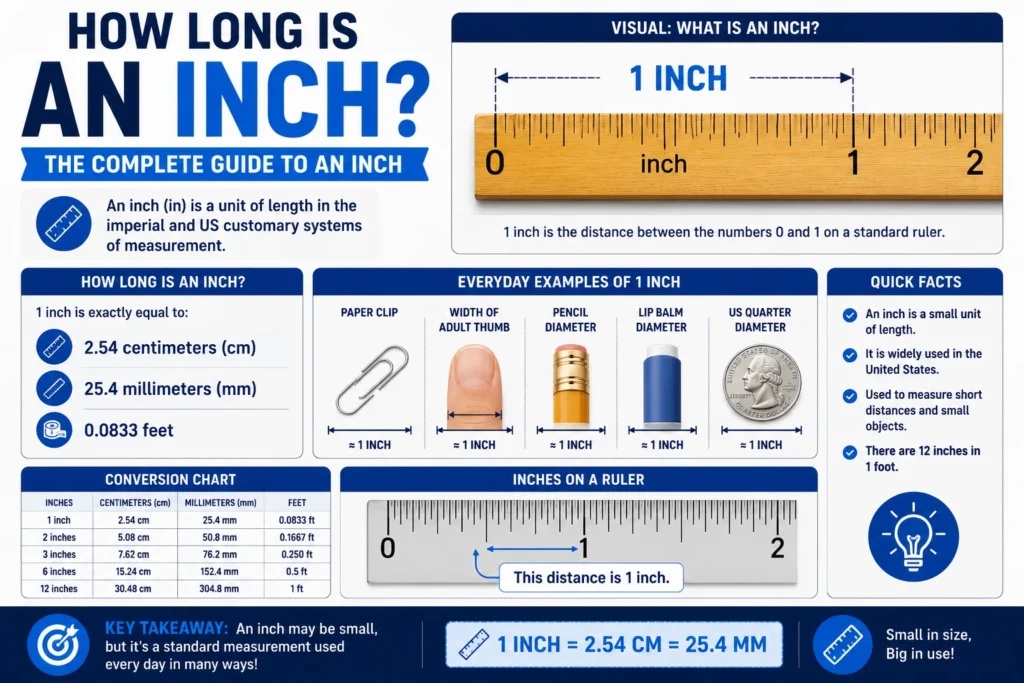 how long is an inch