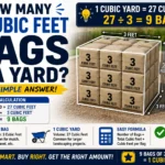how many 3 cubic feet bags in a yard