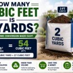 how many cubic feet is 2 yards