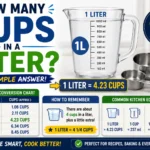 how many cups in a liter