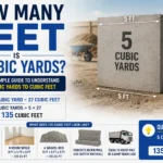 how many feet is 5 cubic yards