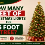 how many feet of christmas lights for 6 foot tree