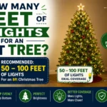 how many feet of lights for 8ft tree