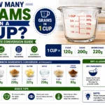 how many grams in a cup