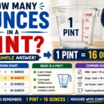 how many ounces in a pint