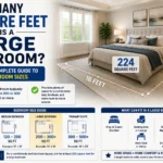 how many square feet is a large bedroom