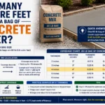 how many square feet will a bag of concrete cover