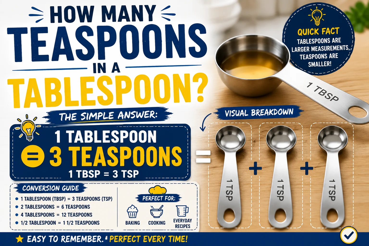 how many teaspoons in a tablespoon
